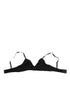 Dolce & Gabbana Black Lace Triangle Bralette Wireless Underwear